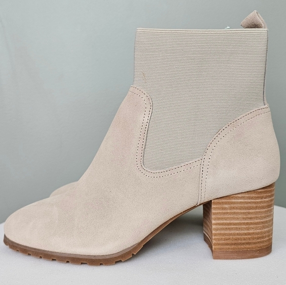 New Violet & Red Loaded Knit Cuff Tan Ankle Bootie Women Size 9.5 - Picture 10 of 16